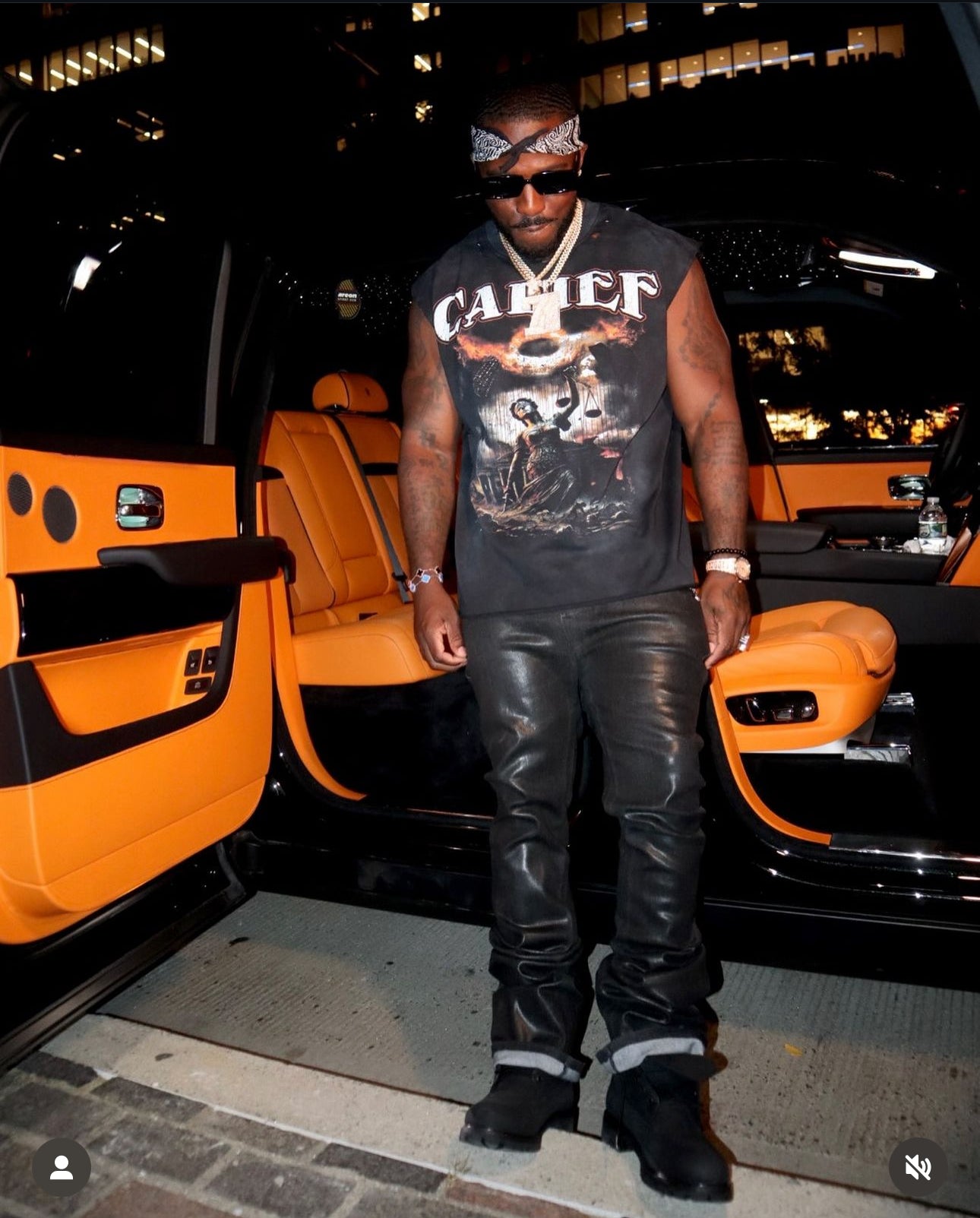 CALIEF WAX STACKED JEANS