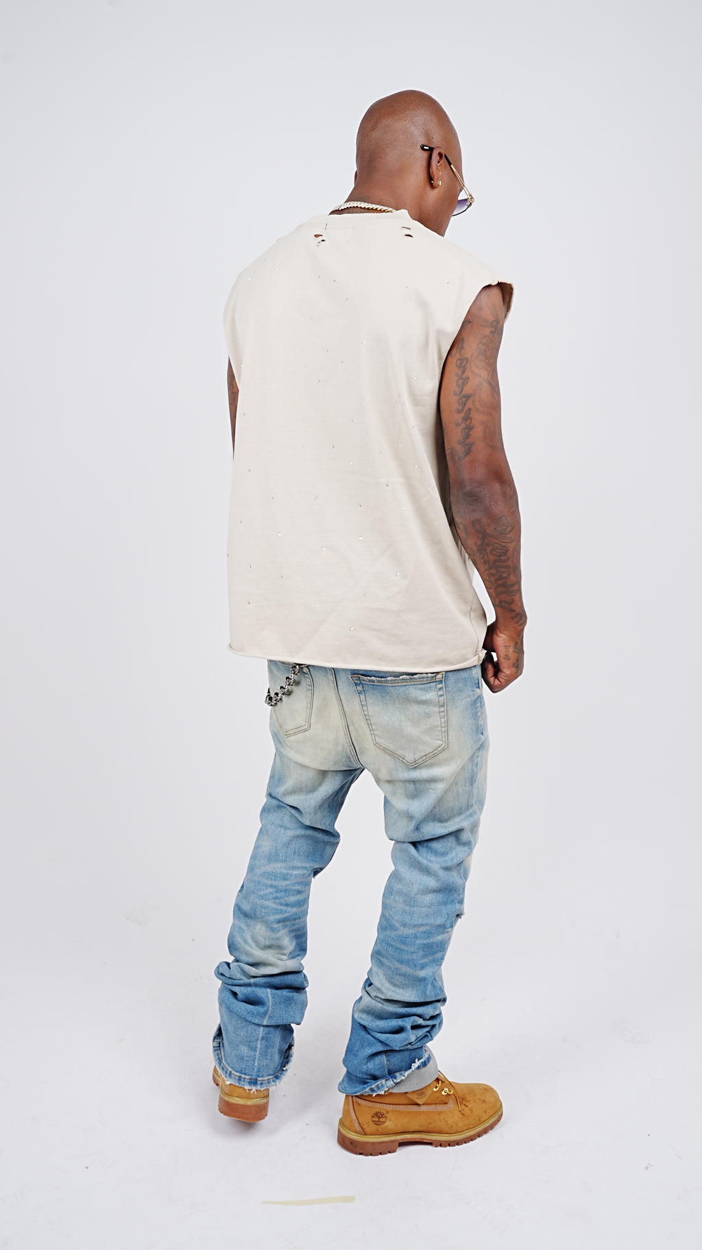 CALIEF BLUE DENIM JEANS