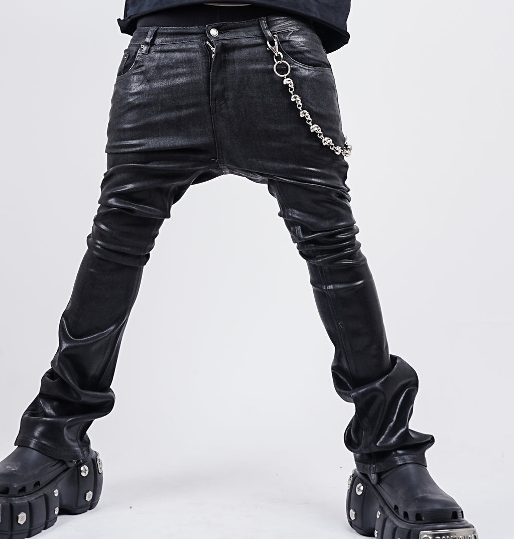 CALIEF WAX STACKED JEANS