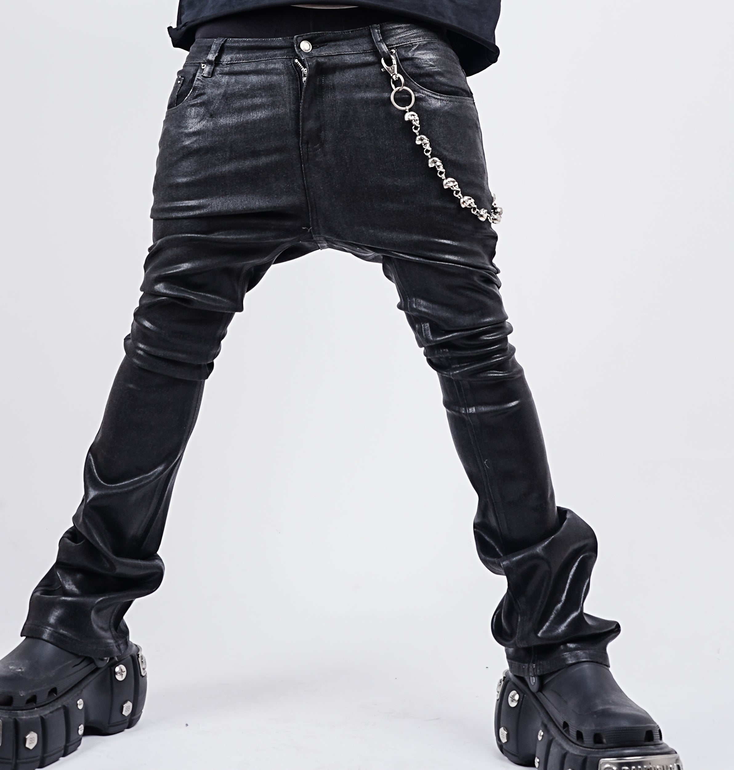 CALIEF WAX STACKED JEANS