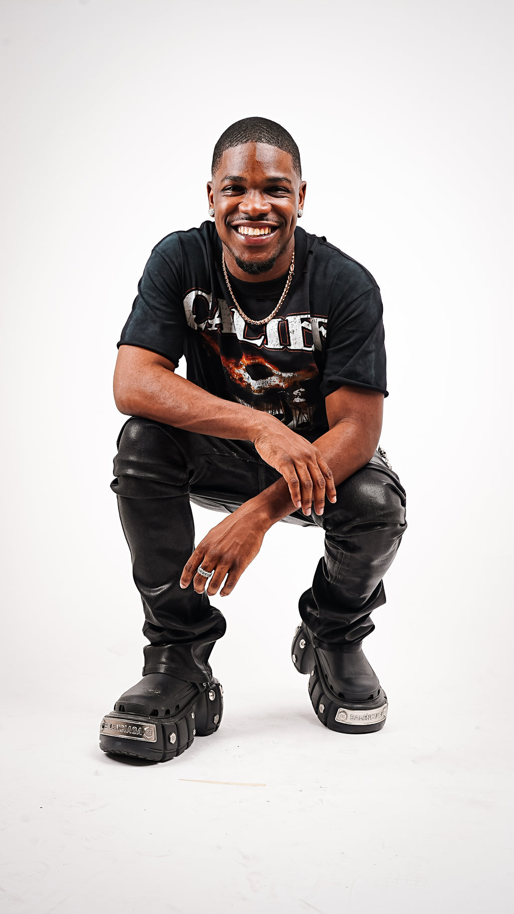 CALIEF WAX STACKED JEANS