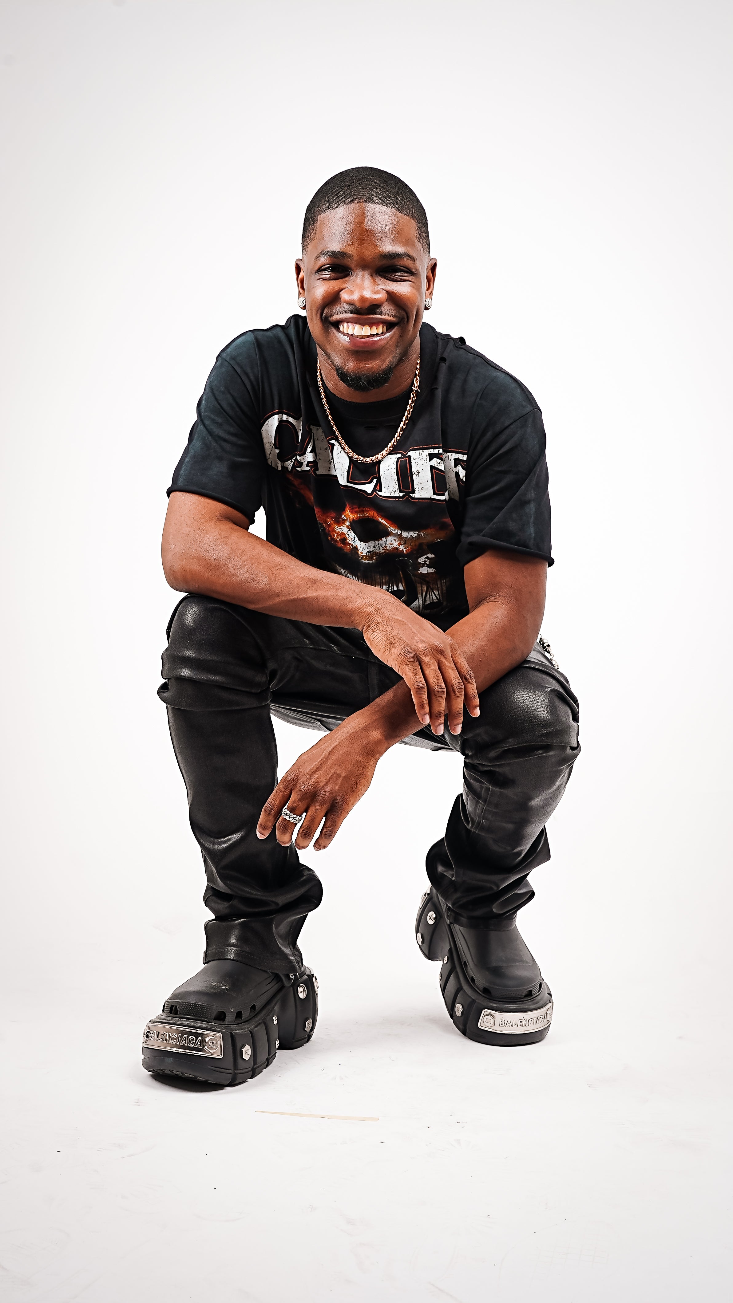 CALIEF WAX STACKED JEANS
