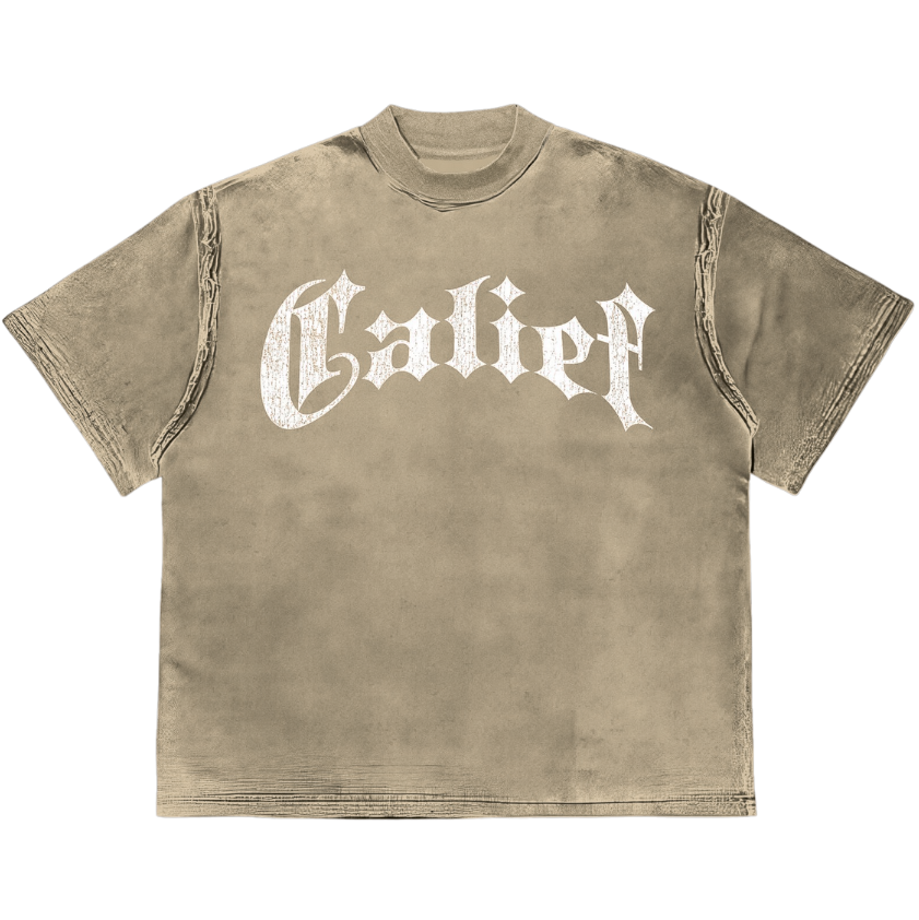 CREAM CALIEF T-SHIRT