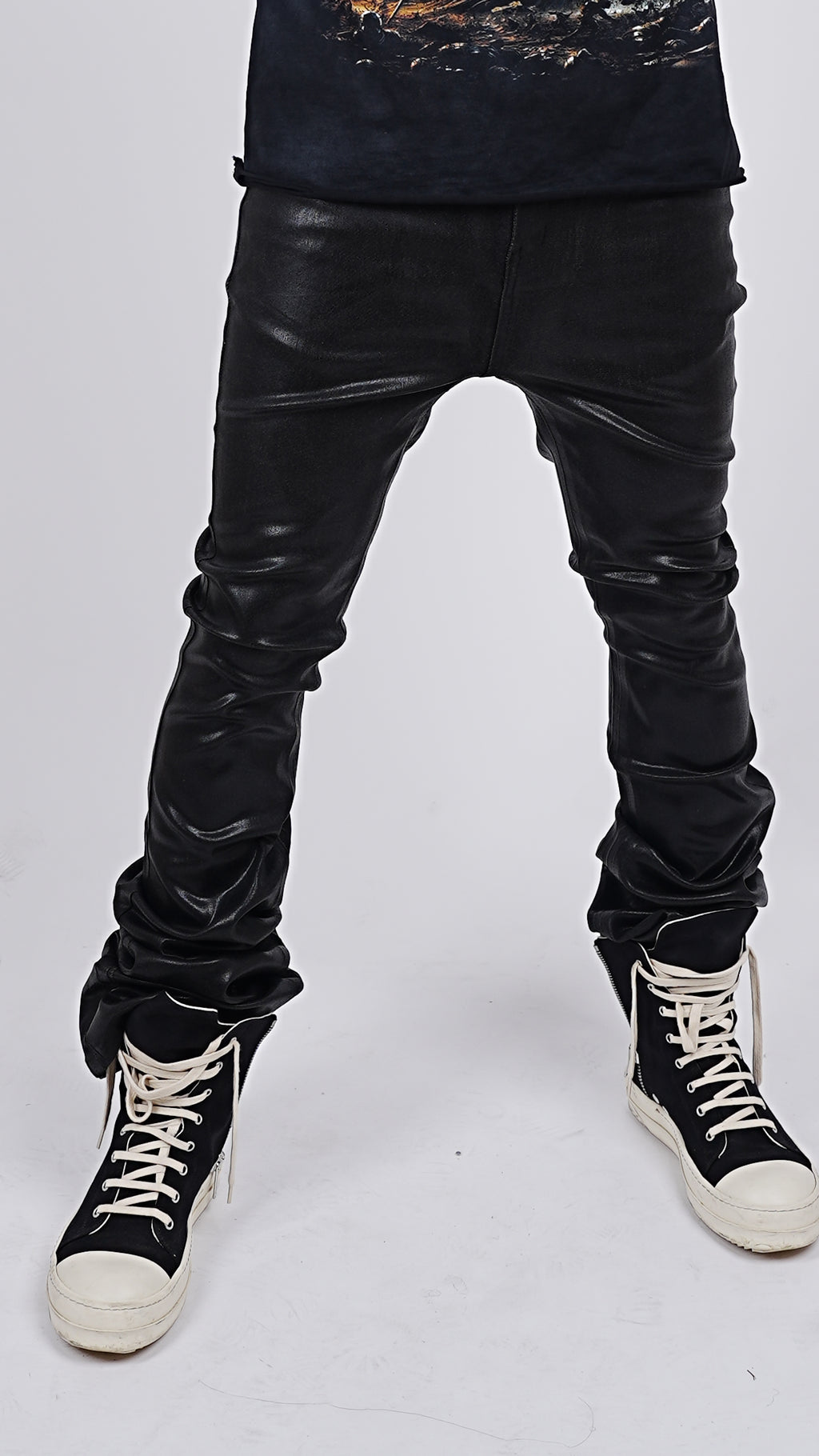 CALIEF WAX STACKED JEANS