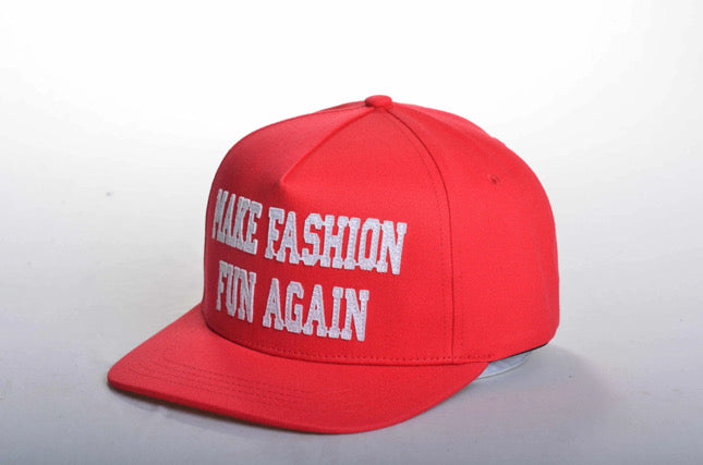 Make Fashion Fun Again (Red) Snapback