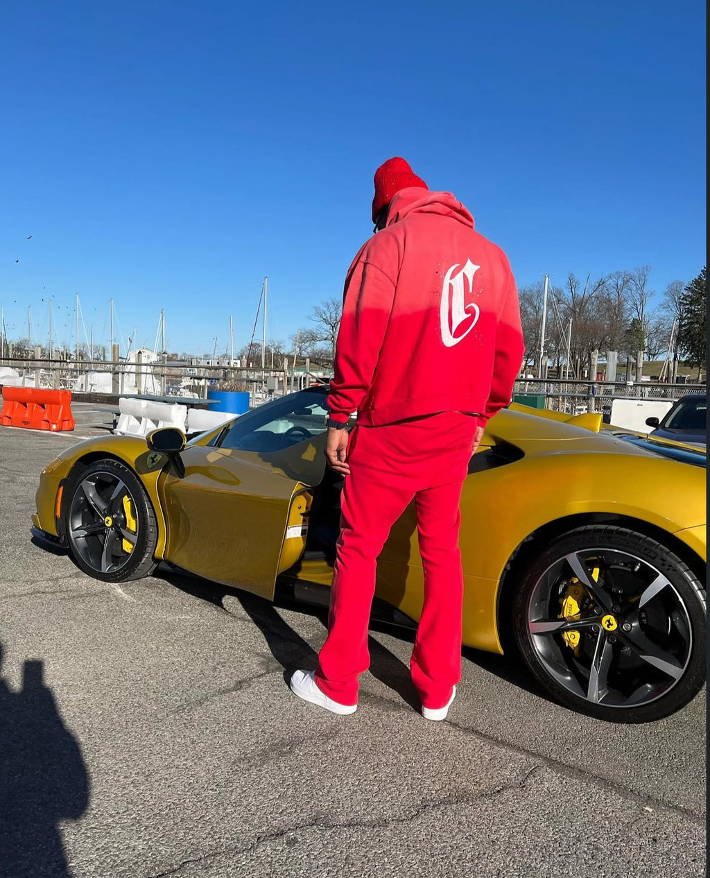 CALIEF BRICK RED ZIP-UP