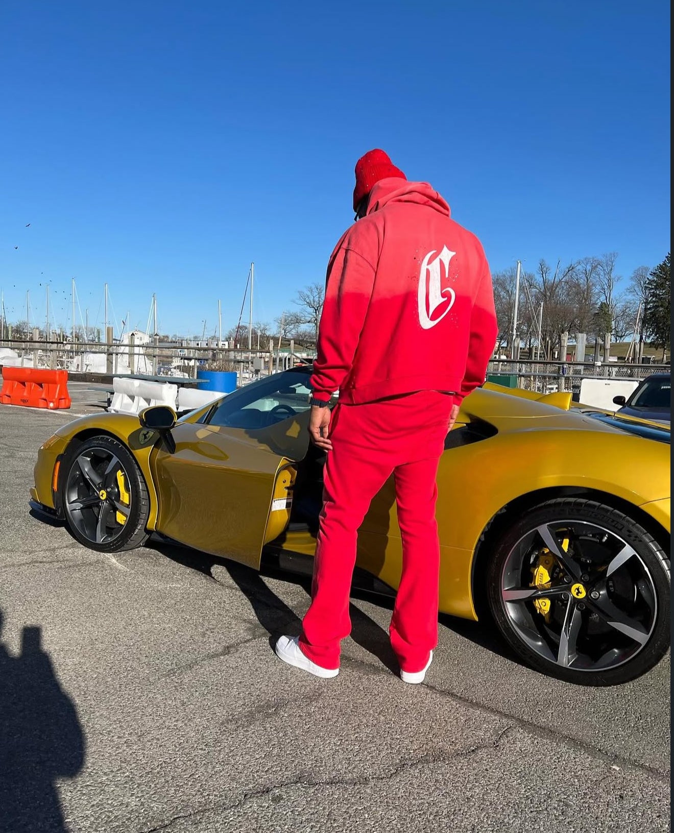 CALIEF BRICK RED ZIP-UP