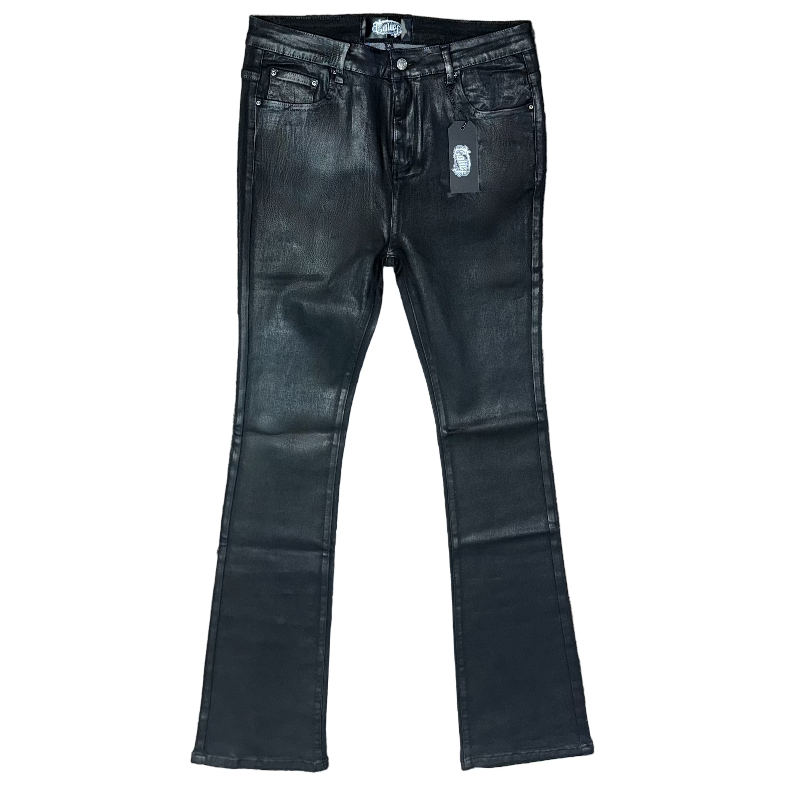 CALIEF WAX STACKED JEANS