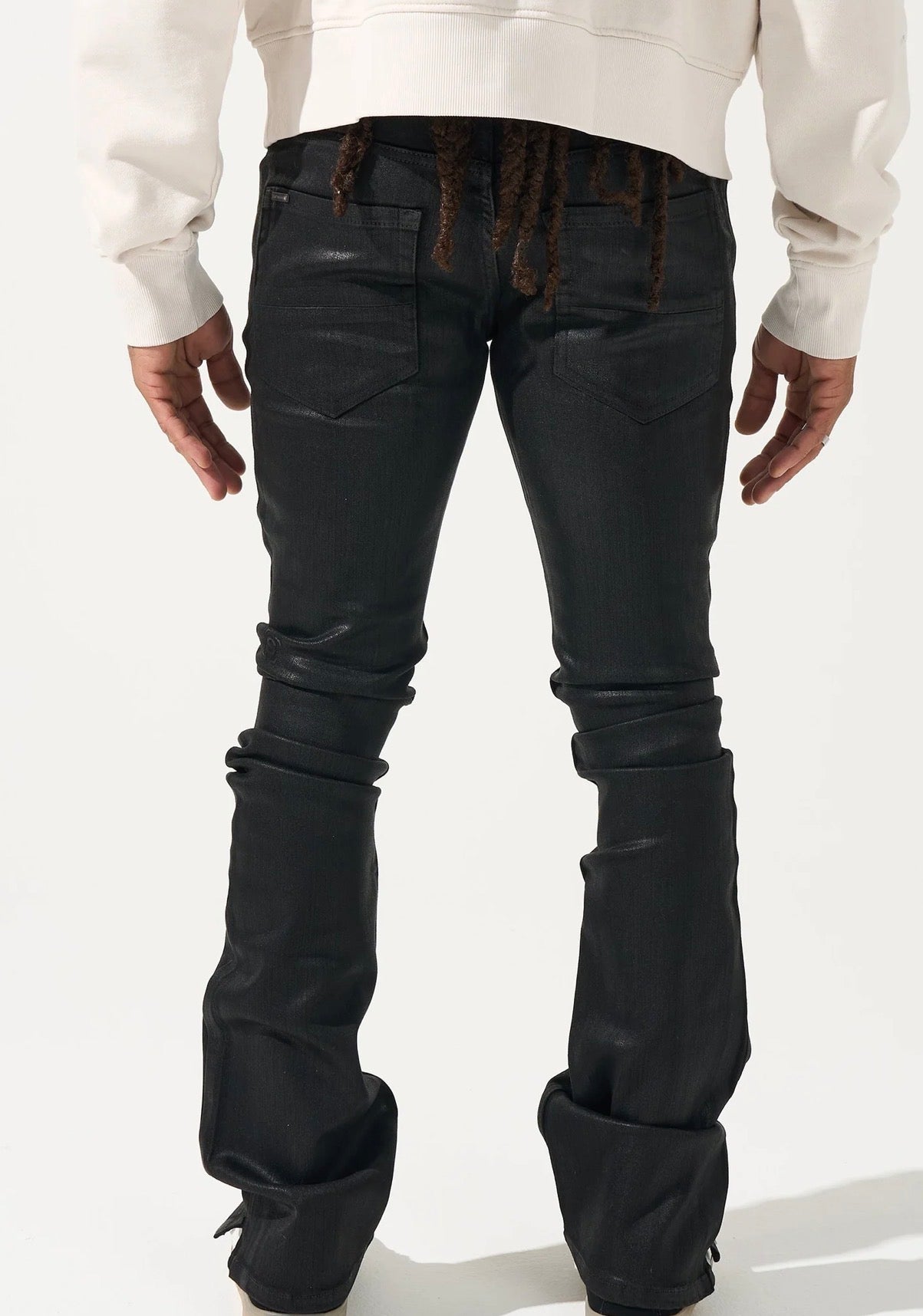 CALIEF WAX STACKED JEANS
